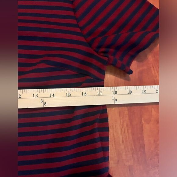 MERONA Peplum Stripped Top. Size Large - Picture 7 of 7